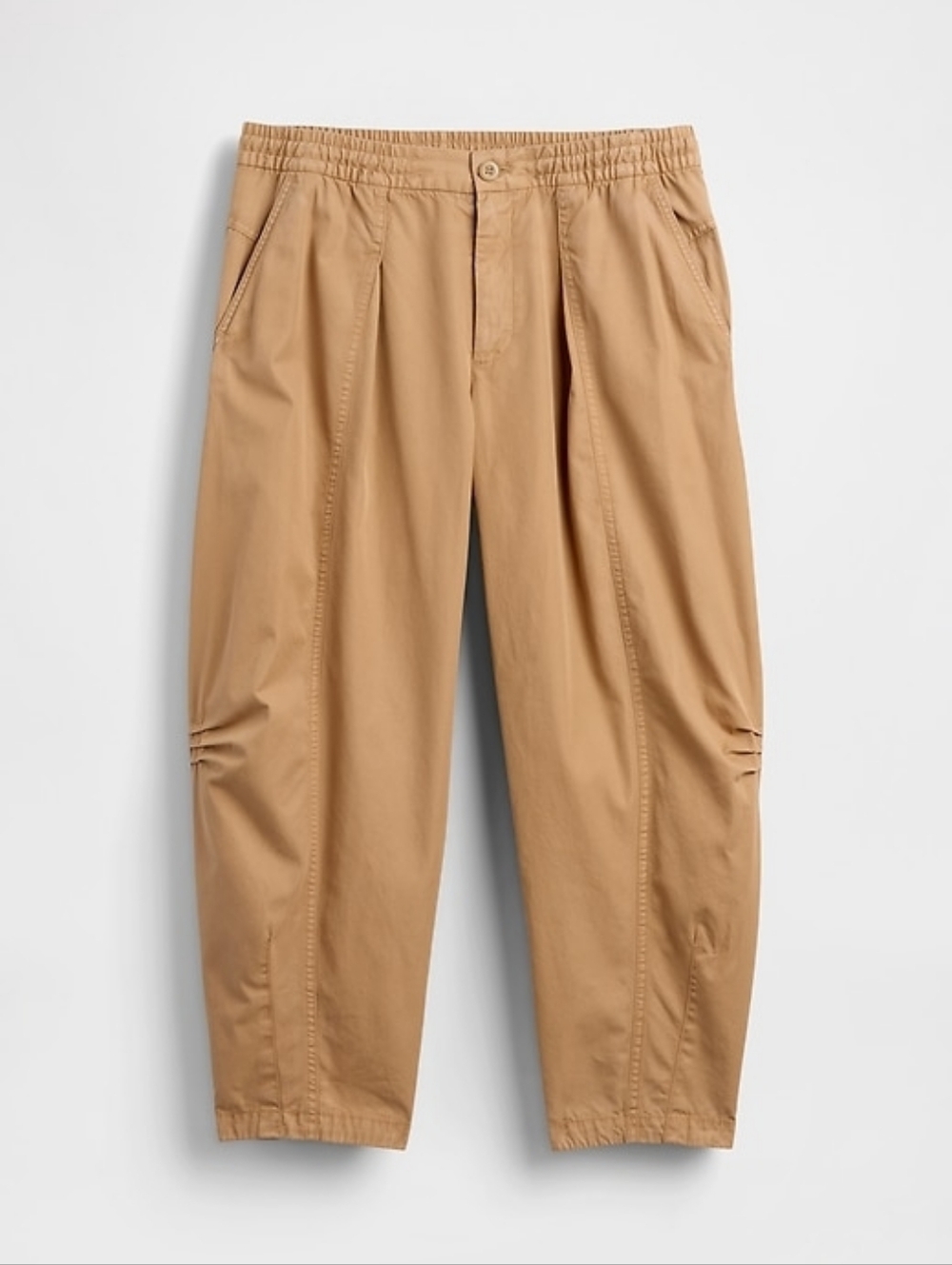 Gap Mid Rise Twill Barrel Pants Mojave Tan NWT MP - Picture 7 of 9